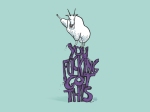 Illustration of goat saying you fucking got this by Denise Tolentino